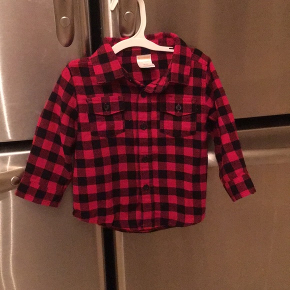 12 month buffalo plaid shirt